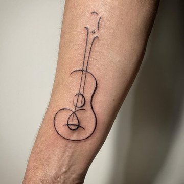tetovanie s hudobnými symbolmi