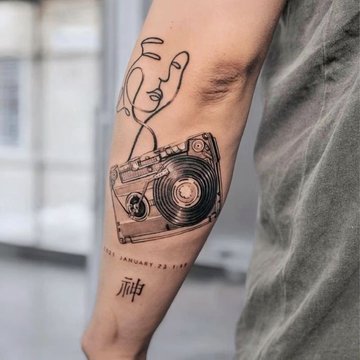 tetovanie s hudobnými symbolmi