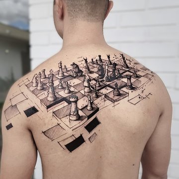 tetovanie šachové figúry